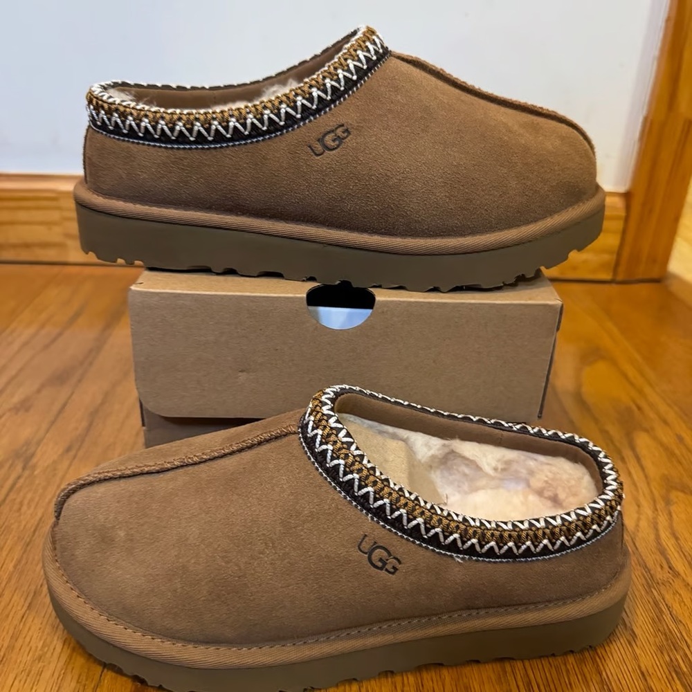 🧢💖 Ugg Tasman Chestnut Suede Women's Slippers 💕